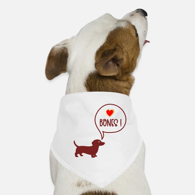 Teckel à os de mâcher Bandana pour chien