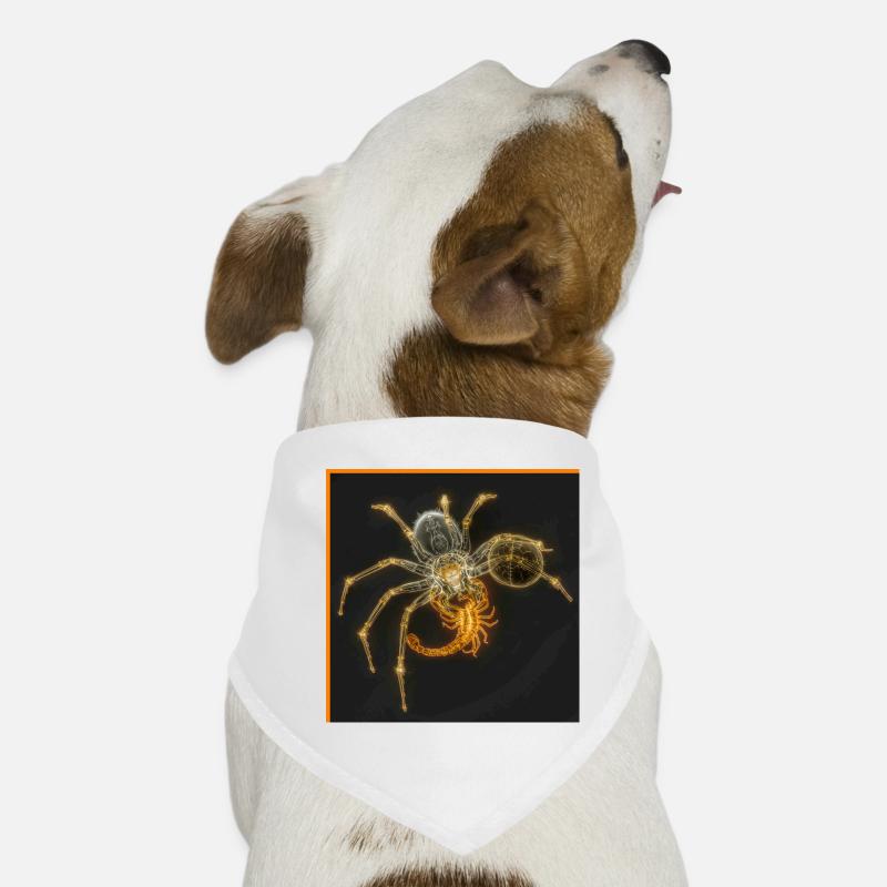 Neon-Spinne mit funky Tails Hunde-Bandana