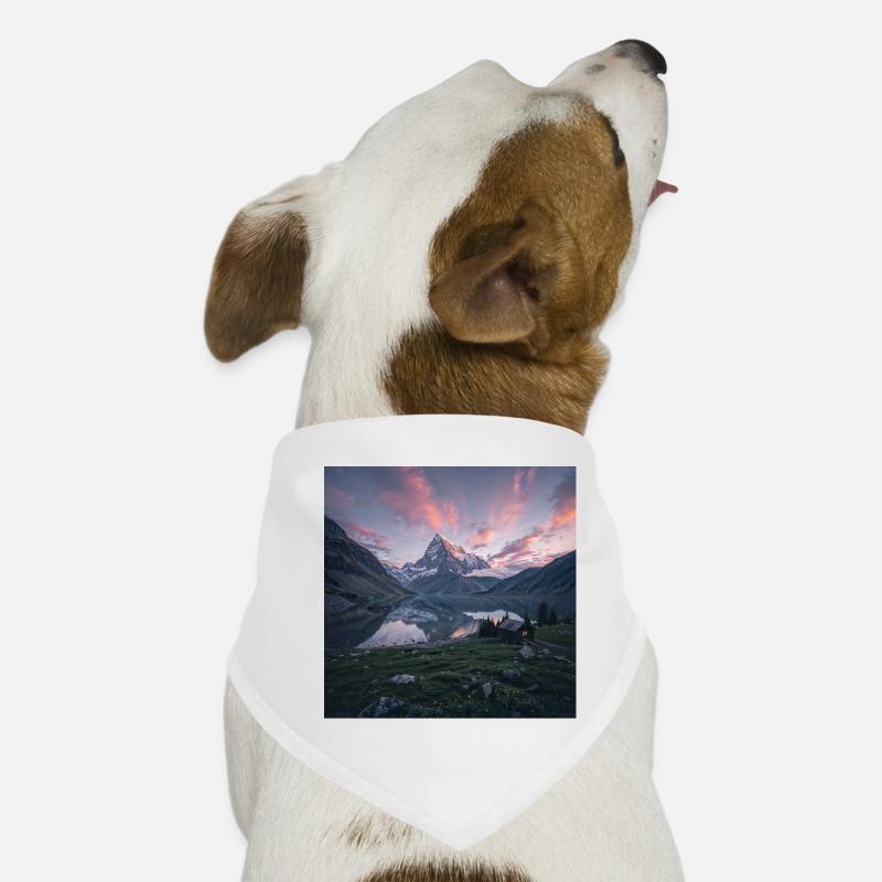 Réflexion du soir alpin Bandana pour chien