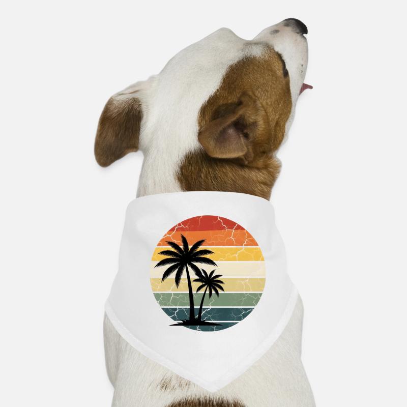 Tropical Beach Vacation Dog Bandana