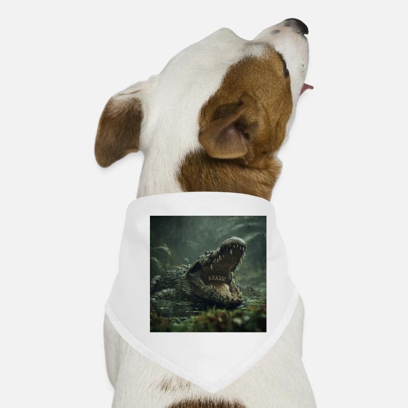 KRASS! Das wilde Krokodil Hunde-Bandana