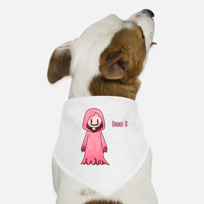 Süßer pinker Halloween-Geist sagt Buh? Hunde-Bandana