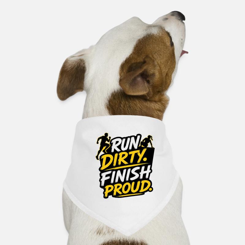 Design de coureur OCR Run Dirty Finish Proud Bandana pour chien
