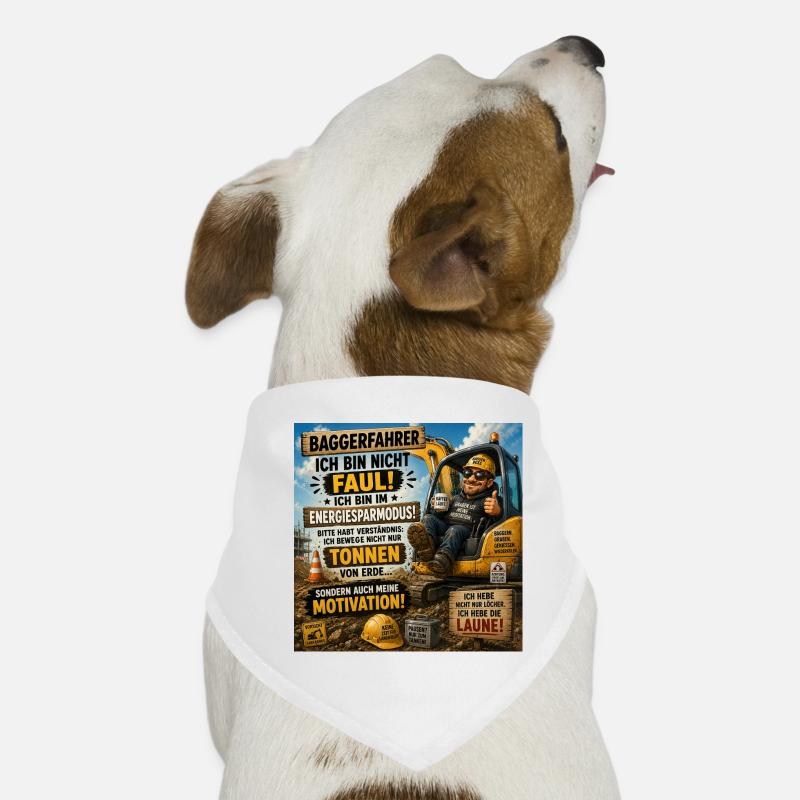 Bauarbeiter Motivation Energiesparmodus Hunde-Bandana