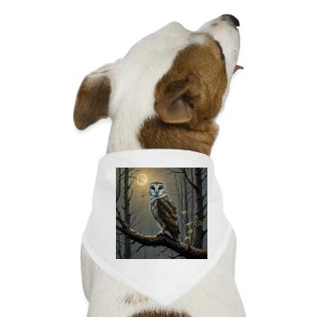 majestätische Schleiereule Schleiereule - Hunde-Bandana - Weiß - Vorne