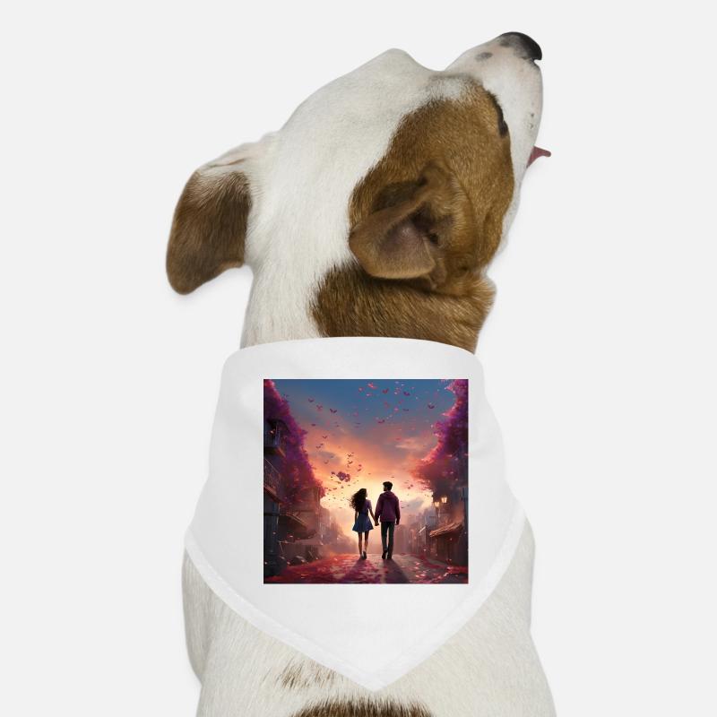 Evening Love Walk Dog Bandana