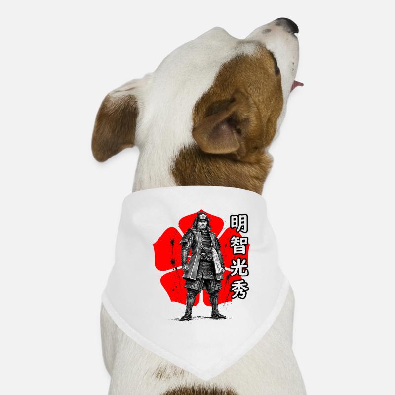 Akechi Mitsuhide, le shogun de treize jours - Bandana pour chien - blanc