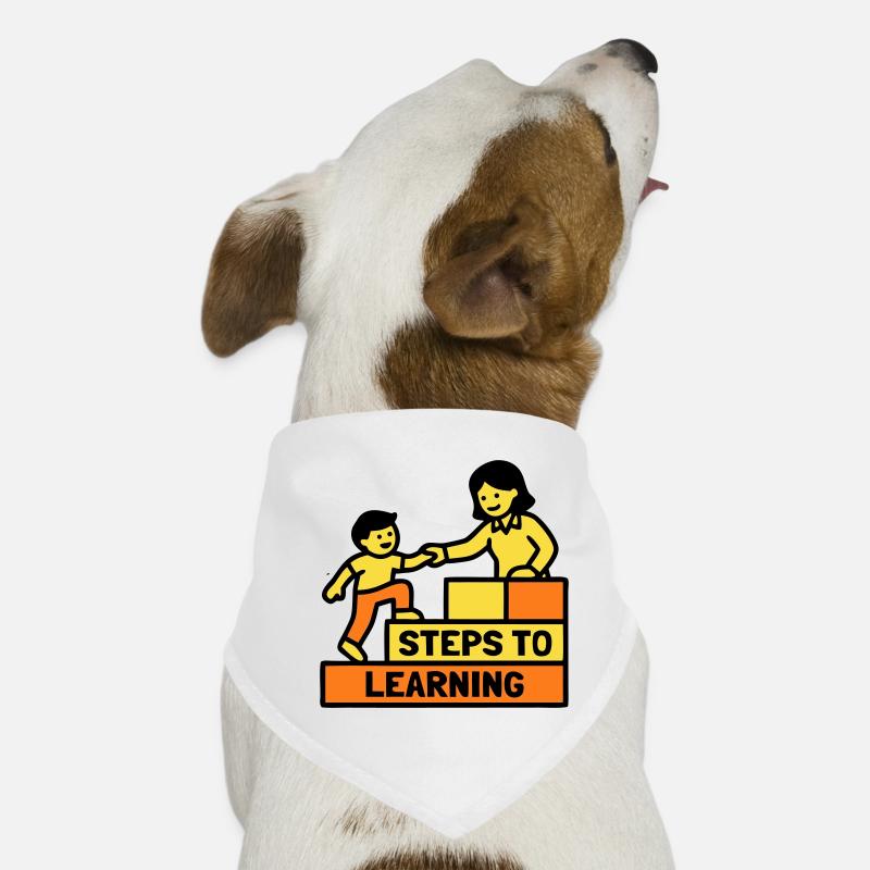 Logo Étapes pour apprendre l’école Bandana pour chien