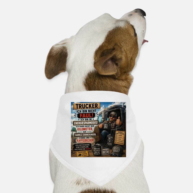 Trucker Lebensmodus: Kaffee und Freiheit Hunde-Bandana