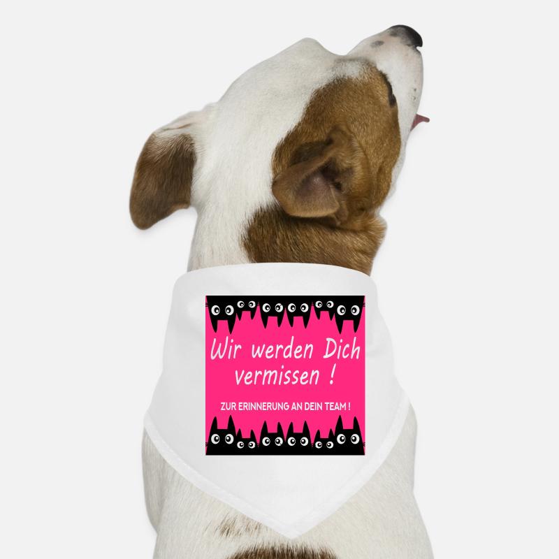 Adieu chats collègues Bandana pour chien