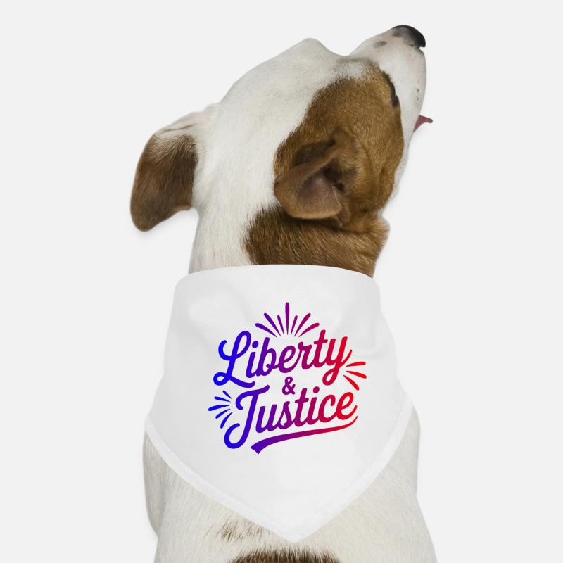 Liberté & Justice Imprimé Bandana pour chien