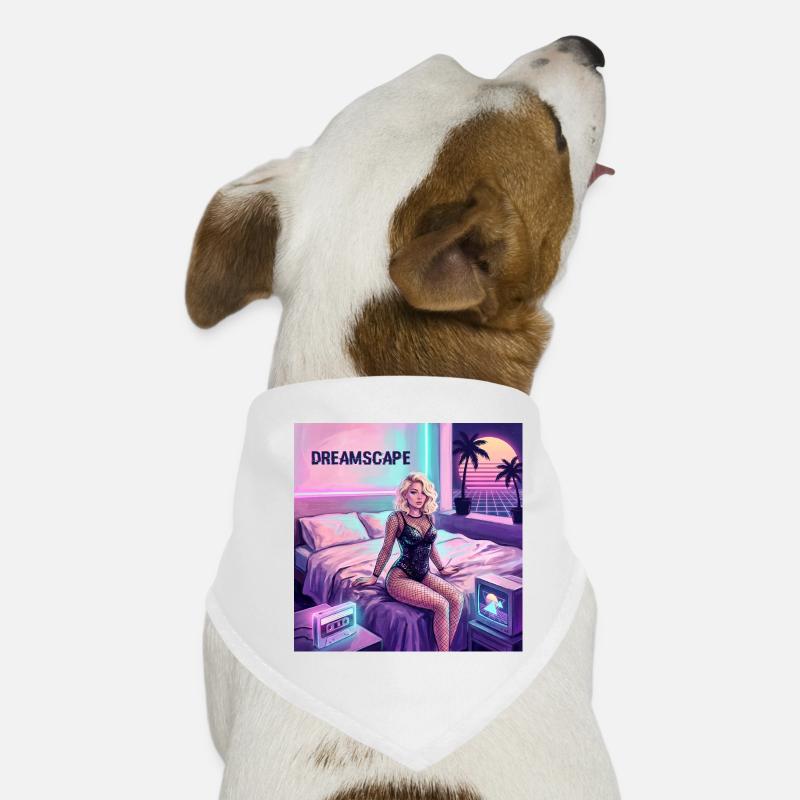 Traumlandschaft Neon-Diva Hunde-Bandana