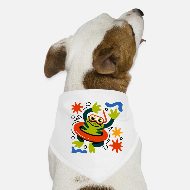 Summer Frog Fun Dog Bandana