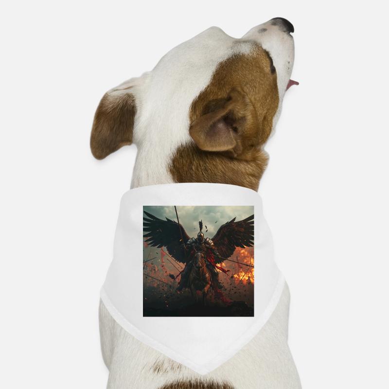 Dark Hussar Winged Warrior - Dark Fantasy Dog Bandana