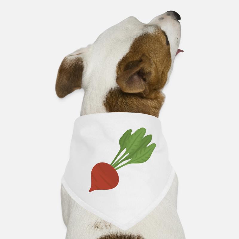 Rote Bete Botanische Kunst Hunde-Bandana