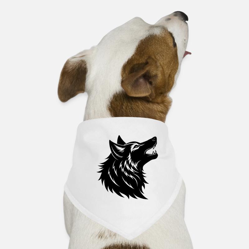 Howling Wolf Dog Bandana