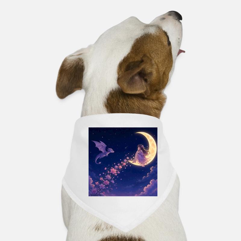 Mondlicht Drachenblüte Hunde-Bandana