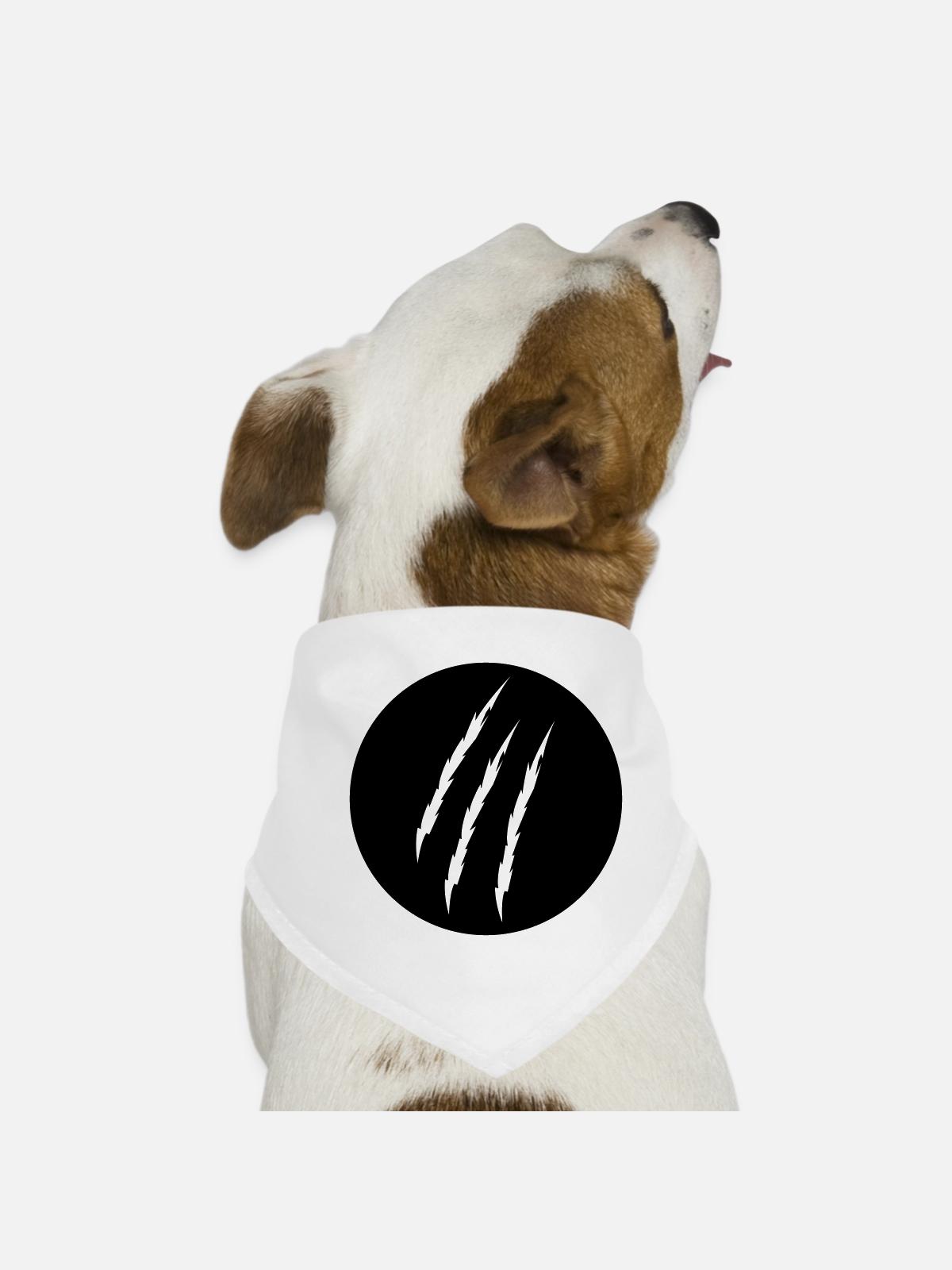 claw - Dog Bandana - white - Front