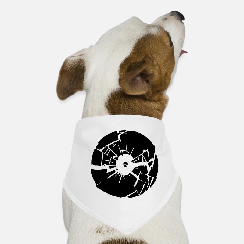 broken vinyl Hunde-Bandana