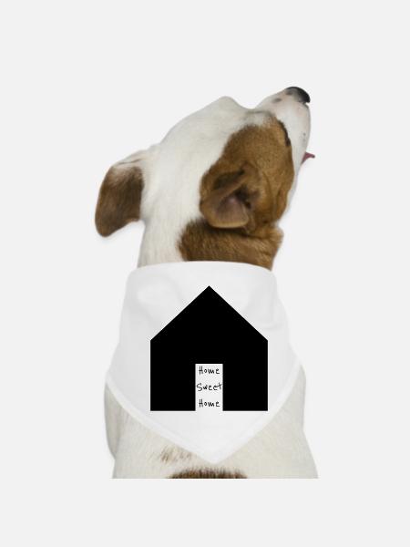Home sweet home - Dog Bandana - white - Front