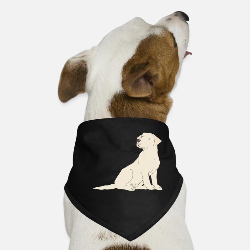 Labrador-Creme Hunde-Bandana