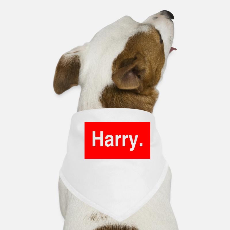 Harry. - Hunde-Bandana - Weiß