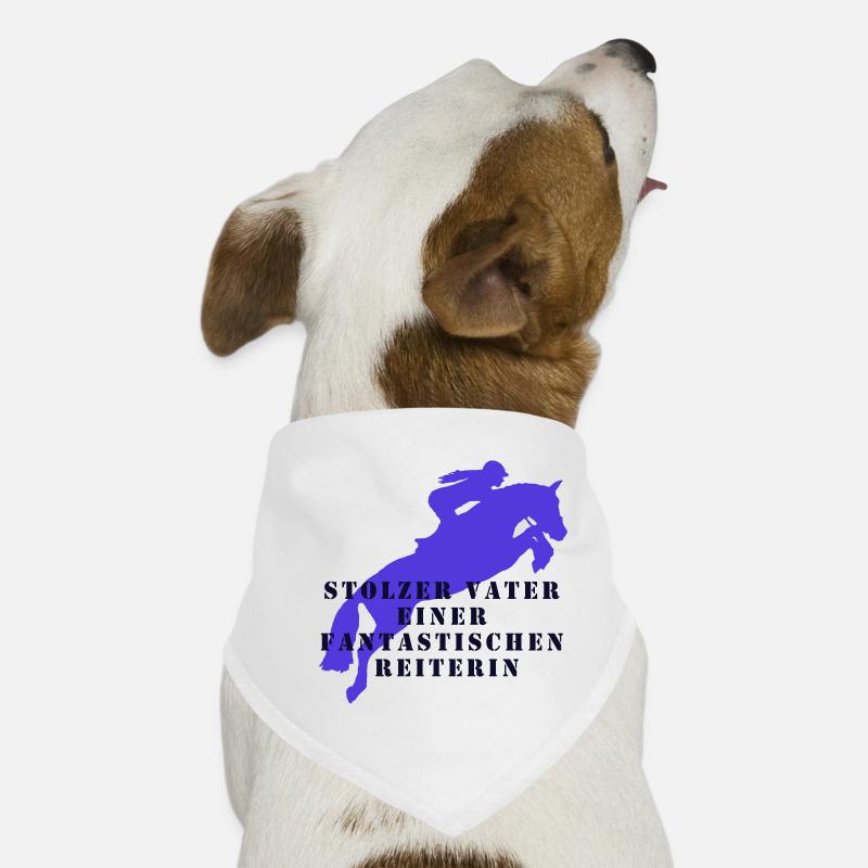 stolzer Vater einer fantastischen Reiterin Hunde-Bandana
