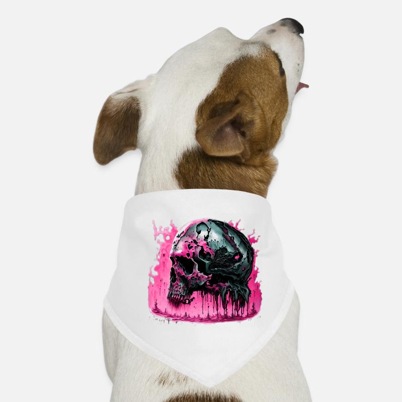 Cyborg Skull Skull Dog Bandana