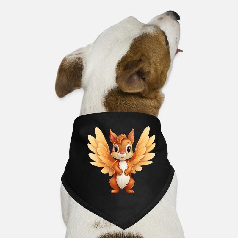Squirrel Angel - Celestial Animal Design Dog Bandana