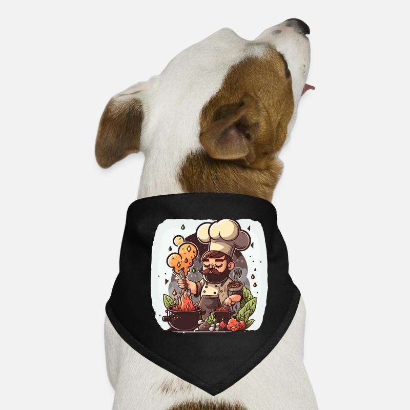 Maître cuisinier Bandana pour chien