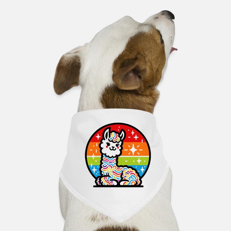 Alpaka Hunde-Bandana