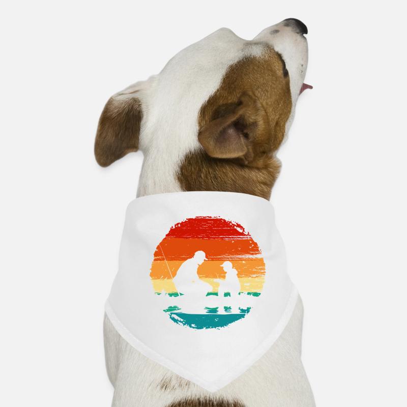 Sunset Silhouette Angelduo Hunde-Bandana