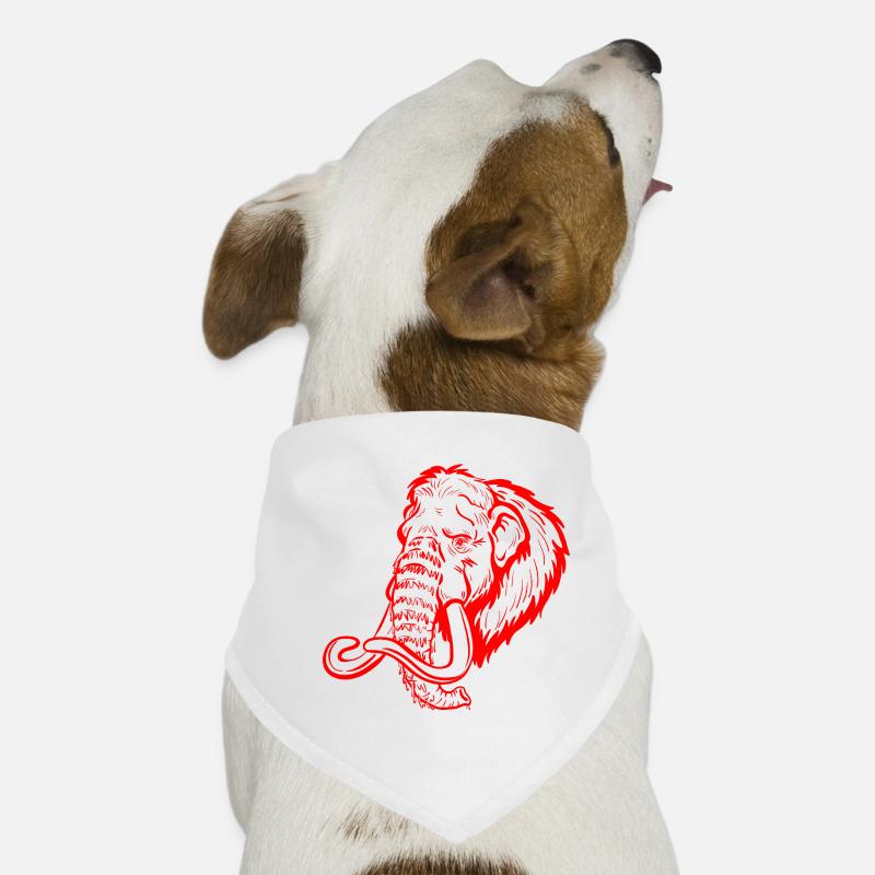 Art de lignes Red Mammoth Bandana pour chien