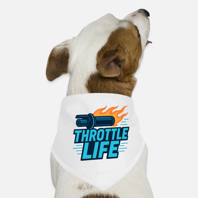 Throttle Life - Motorcycle - Biker Dog Bandana