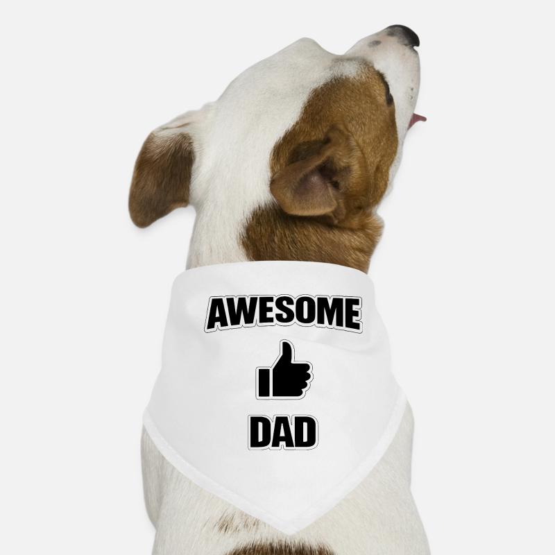 AWESOME DAD – Cool Statement Shirt for Proud Dads Hunde-Bandana