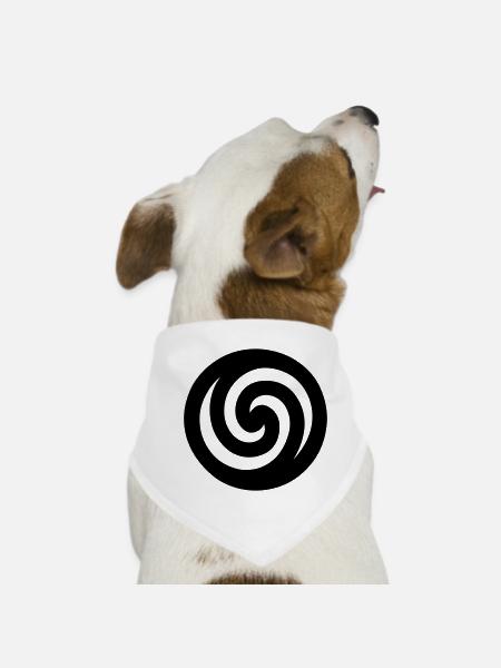 japonaise spirale - Bandana pour chien - blanc - Devant