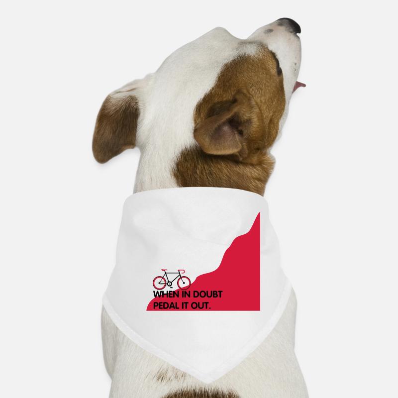 When in doubt pedal it out Dog Bandana