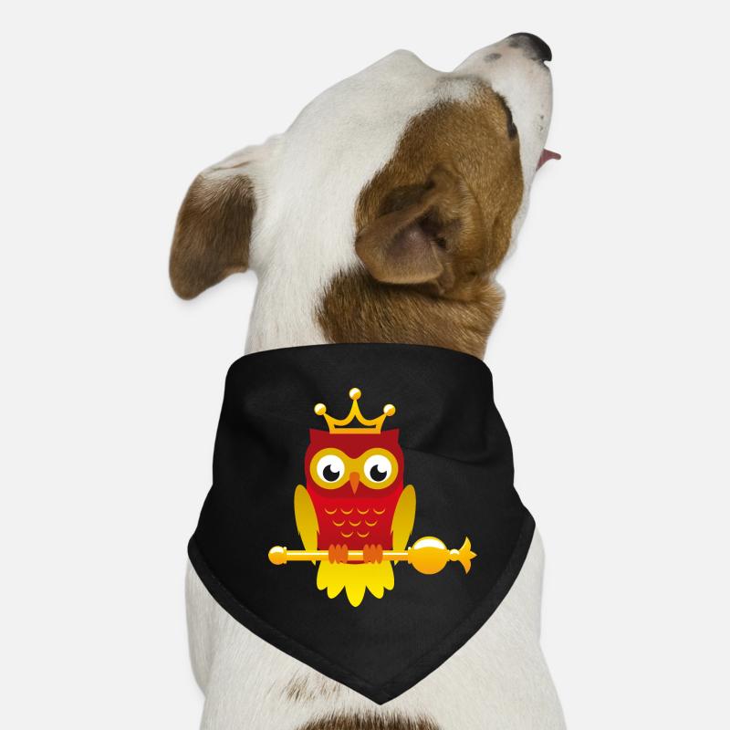 King owl with scepter Dog Bandana