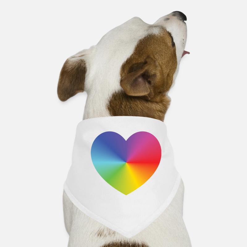 Rainbow Heart Hunde-Bandana