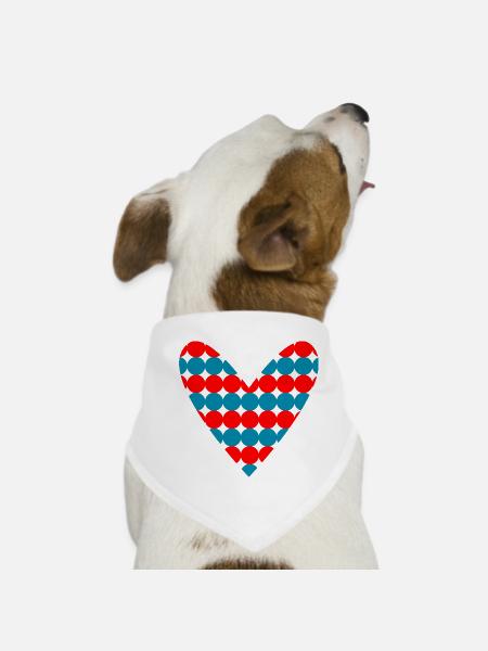 WEIHNACHTEN. FROHE WEIHNACHTEN. FROHE WEIHNACHTEN. NEUJAHR - Hunde-Bandana - Weiß - Vorne