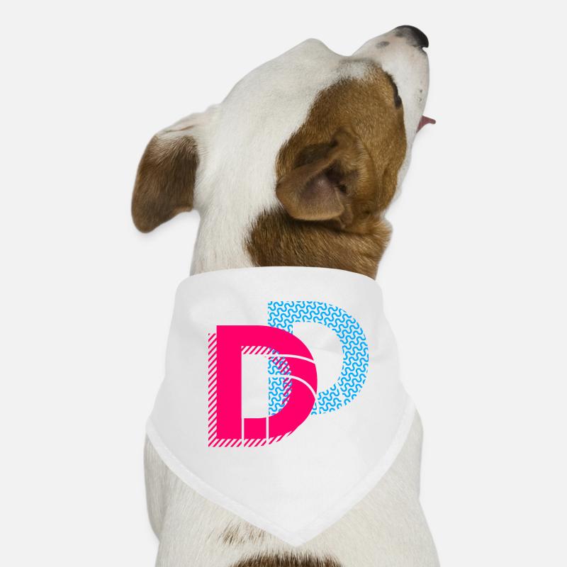 Initial letter D Dog Bandana