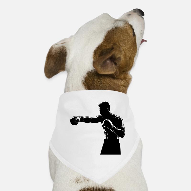 Boxring Fighter rechter Haken Hunde-Bandana