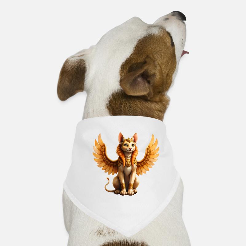Chat ailé doré Bandana pour chien