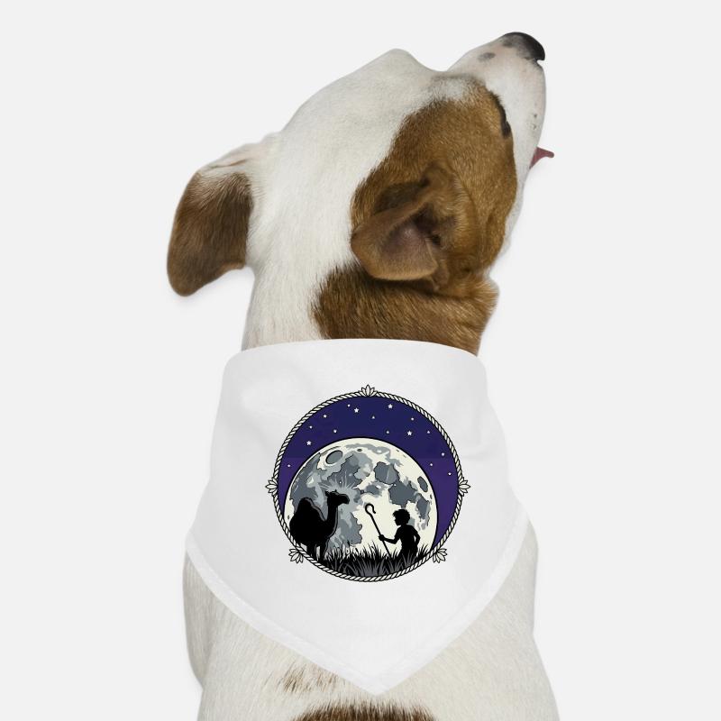 Moonlit Night Shepherd and Camel Dog Bandana