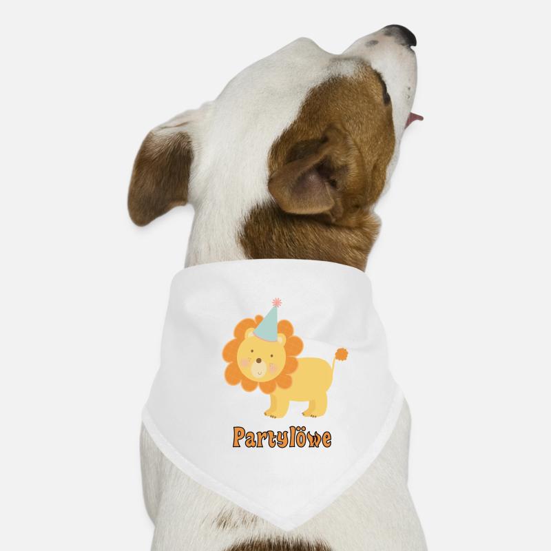 Partylöwe Feiern Geschenkidee Party Löwe Feiern Hunde-Bandana