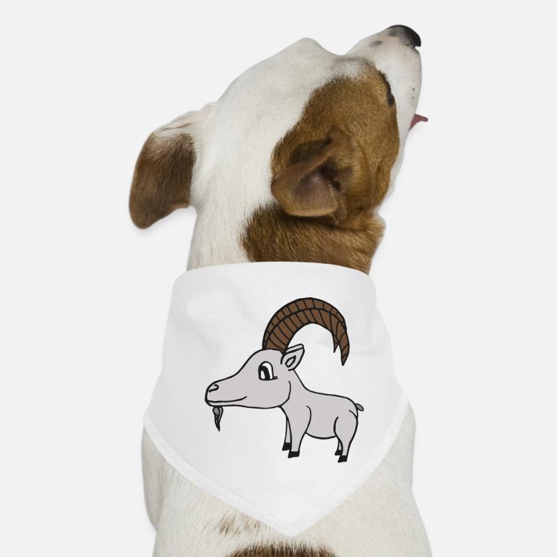süße Ziege mit Hörnern, süße Geschenkidee Hunde-Bandana