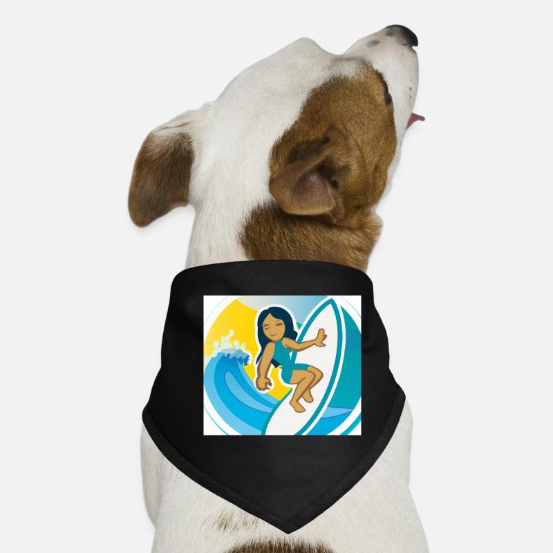 Fun surf sticker Dog Bandana