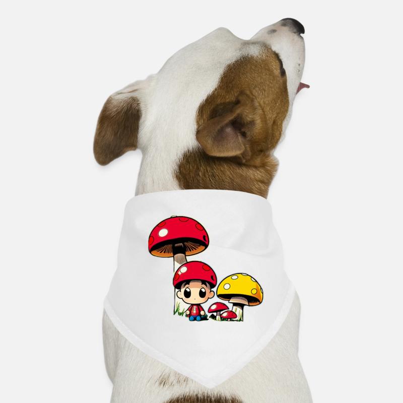 Mushroom head Dog Bandana
