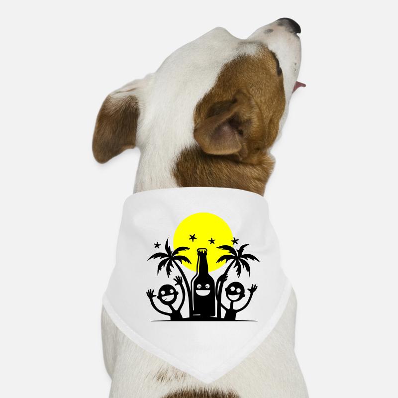 L’équipe de la Palm Party Bandana pour chien
