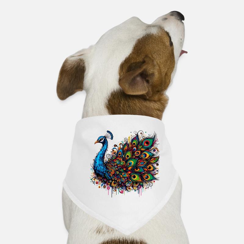Peacock Dog Bandana